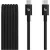 Image de Câble de charge BEATS tissé USB-C vers USB-C 1M50 Noir intense