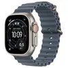 Image de Apple Watch Ultra 3 GPS + Cellular 49mm Boitier en Titane Naturel avec Bracelet Océan bleu maritime en occasion ou reconditionné