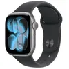 Image de Apple Watch Series 11 GPS 42mm Boitier en Aluminium Gris Sidéral avec Bracelet Sport Noir - M/L en occasion ou reconditionné