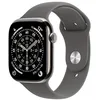 Image de Apple Watch Series 11 [GPS + Cellular 46 mm] Montre connectée avec boîtier Naturel et Bracelet Sport Gris minéral. Score de Sommeil, Moniteur d’activité, Suivi de la santé, écran Toujours activé