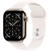 Image de Apple Watch Series 11 GPS + Cellular - 46mm - Boîtier Gold Titanium - Bracelet Light Blush Sport Band - M/L