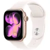 Image de Apple Watch Series 11 GPS + Cellular - 42mm - Boîtier Rose Gold Aluminium - Bracelet Light Blush Sport Band - M/L