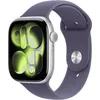 Image de Apple Watch Series 11 GPS + Cellular - 46mm - Boîtier Silver Aluminium - Bracelet Purple Fog Sport Band - S/M
