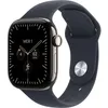 Image de APPLE Watch Series 12 GPS + Cellular - 42mm - Boîtier Natural Titanium - Bracelet Navy Blue Sport Band - M/L