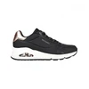 Image de Skechers pour femme. 155196 Trainers Uno noir (37), Tissu, Plat, Lacets, Casuel