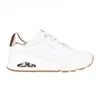 Image de Skechers pour femme. 155196 Uno Shimmer Away Sneakers blanc (36), Tissu, 3 à 5 cm, Lacets, Casuel