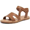 Image de Sorel Sandales Ella Lll à bride de cheville pour femme, Velvet Tan, Gum 2, 36 EU