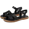 Image de Sorel Sandales Ella Lll avec sangle de cheville pour femme, Noir, gomme, 36 EU