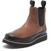 Image de SOREL Bottes imperméables Chelsea Slabtown 62 pour homme, Tabac/noir, 13