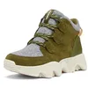 Image de SOREL Bottes imperméables Kinetic Impact Caribou Plus pour femme, Vert utilitaire/aloe clair, 40.5 EU