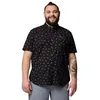 Image de Columbia Rapid Rivers Chemise à Manches Courtes imprimée pour Homme, Noir déserté, Taille S