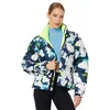 Image de THE NORTH FACE 1996 Retro Nuptse Veste Sommet Bleu Marine Imprimé Floral Abstrait, Summit Navy Abstract Floral Print, XS