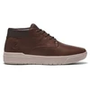 Image de Timberland pour homme. TB0A5UVN2011 Seneca Bay - Baskets à lacets en cuir à mi-hauteur - marron (40), Plat, Casuel