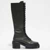 Image de Stuart Weitzman - Bottes en Cuir Soho kaki - Talon 7 cm 38,5