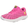 Image de Under Armour UA W Charged Breeze 2 Visual Cushioning pour Femme, 600 Rebel Pink Black Lime Surge, 38.5 EU