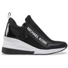 Image de Michael Kors pour femme. 43S2WIFS1D Willis Wedge Trainer noir (39), 5 à 8 cm, Fermeture éclair, Casuel