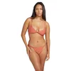 Image de Volcom Haut de Bikini Simple sans Couture à col en V pour Femme, Palissandre, XL