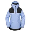 Image de Volcom - Veste De Ski/Snow Fern Ins Gore Pullover Crystal Blue Femme - Femme - Taille m - Bleu