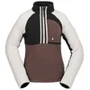 Image de Volcom - Sweat Demi Half Zip Mahogany Femme - Femme - Taille XL - Marron