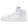 Image de Air Jordan 1 Mid Chaussures (554724-136, Blanc/Blanc-Blanc), Blanc, 40.5 EU