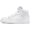 Image de NIKE Air Jordan 1 Mid Baskets pour homme, blanc, 45 EU