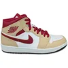 Image de Nike Jordan 1 Mid pour homme Noir/Noir-Noir (554724 093), Blanc/Blanc-Blanc, 47 (EU)