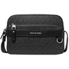 Image de Michael Kors Hudson Utility Crossbody Bag, Sac à bandoulière Mixte, Gris Acier Clair/Noir, Taille Unique