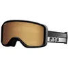 Image de Giro Sagen Lunettes de ski et de planche à neige pour hommes, femmes et jeunes   Sangle noir/blanc avec verres ambrés dorés/jaunes