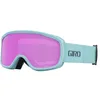 Image de Giro Moxie Lunettes de Ski Lunettes de snowboard pour femmes et jeunes - Sangle légère avec verres ambre rose/jaune