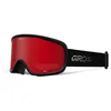 Image de Giro Cruz Lunettes de neige, de snowboard, taille unique, avec vision EXV, anti-buée, compatibles avec les porteurs de lunettes, compatibles avec le casque - Couleur : noir stacked black/stone - amber