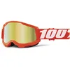 Image de 100% 100 Percent Maschera STRATA 2 Orange-Lente A Specchio ORO Lunettes Homme, Multicolore, Única