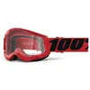 Image de 100% Strata 2 Lunettes de protection transparentes Adolescents, rouge