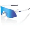 Image de 100% Lunettes de cyclisme S3 Performance, blanc/bleu, verre bleu