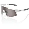 Image de 100% GAFAS Speedcraft Hiper Silver Mirror Lens Lunettes Unisexe Adulte, Matte White (Blanc), Taille unique