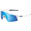 Image de 100% Occhiale SPEEDCRAFT XS Matte White,Blue Multilayer Mirror Lens