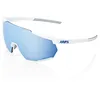 Image de 100% GAFAS RACETRAP 3.0 - Matte White - HiPER Blue Multilayer Mirror Lens