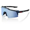 Image de 100percent Occhiale SPEEDCRAFT SL Black Holographic, HiPER Blue Multilayer Mirror Lens