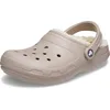 Image de Crocs Unisexe Adulte Classic Lined Clog Sabots, Mushroom/Bone, 37/38 EU