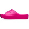 Image de Crocs Classic Platform Slide Sabots à plateforme pour femme, rose (Flamingo), pointure 39