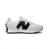 Image de New Balance pour homme. MS327V1 Baskets en cuir 327 gris (44), Blanc, Plat, Lacets, Casuel