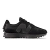 Image de New Balance pour homme. MS327V1 Baskets en cuir 327 noir (41.5), Plat, Lacets, Casuel