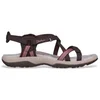 Image de Skechers pour femme. 163115 Chocolat Reggae Slim Sun Array Sandals (41), Marron, Plat, Velcro, Casuel, Beachwear