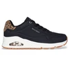 Image de Skechers pour femme. 177093 Trainers Uno Jungle Nite black (37), Noir, Plat, Lacets, Casuel