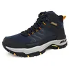 Image de Skechers Baskets Arch Fit Dawson Raveno pour Homme, Maille en Cuir Noir Marine, 41 EU