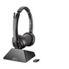 Image de HP Poly Savi 8220 - Savi 8200 series - micro-casque - sur-oreille - DECT / Bluetooth - sans fil - USB-A via adaptateur Bluetooth - noir - certifié UC, Certifié pour Microsoft Teams en occasion ou reconditionné