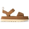 Image de UGG pour femme. 1136783 Sandales Goldenstar en cuir brun (36), Marron, Plat, Velcro, Casuel