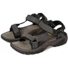 Image de Teva Homme Terra FI 5 Universal Leather Sandale de Sport, Gris, 40.5 EU