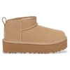 Image de UGG unisex pour enfant. 1157791K Bottines en cuir Classic Ultra Mini Platform beige (36), 3 à 5 cm, Aucun, Casuel, mode enfantine