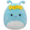 Image de Squishmallows Original Peluche de 40 cm- Natnat l’Extraterrestre Bleu Pastel avec Couronne de Fleurs - Peluche Officielle Jazwares