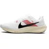 Image de NIKE Homme AIR Zoom Pegasus 40 EK Sneaker, White/Black-Chile Red-Coconut Milk, 47 EU